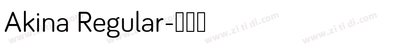 Akina Regular字体转换